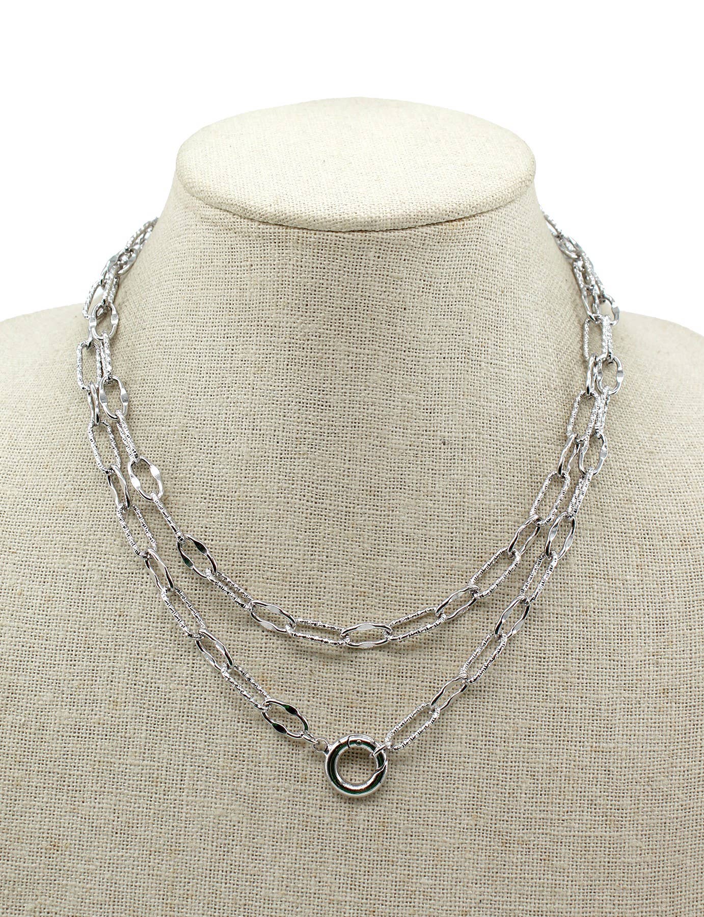Silver Toggle Necklace