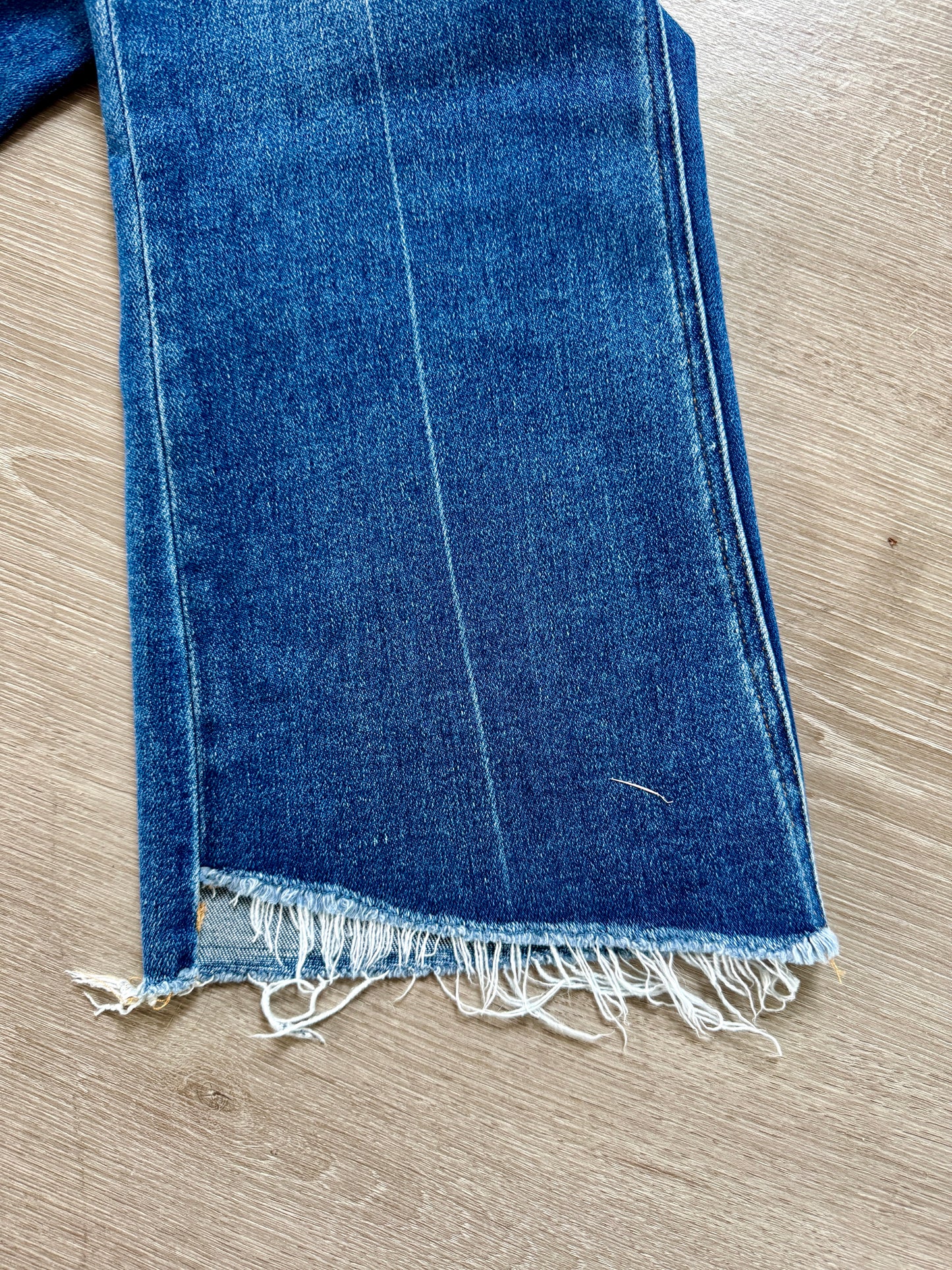 Vervet High Rise Raw Step Hem Kick Flare Jeans