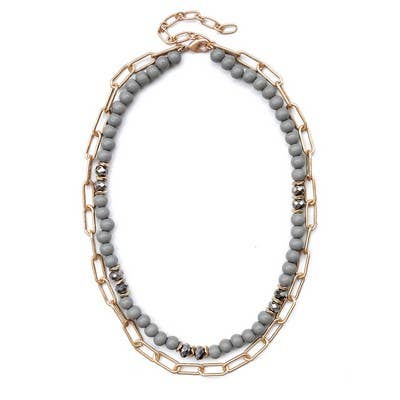Diane Gray Link & Chain Necklace