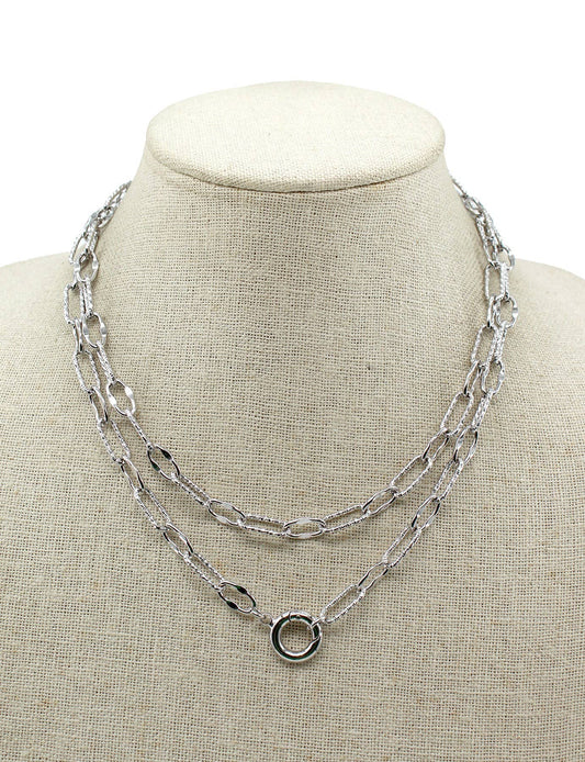 Silver Toggle Necklace