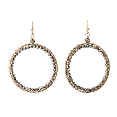 Tulla Hematite Earrings