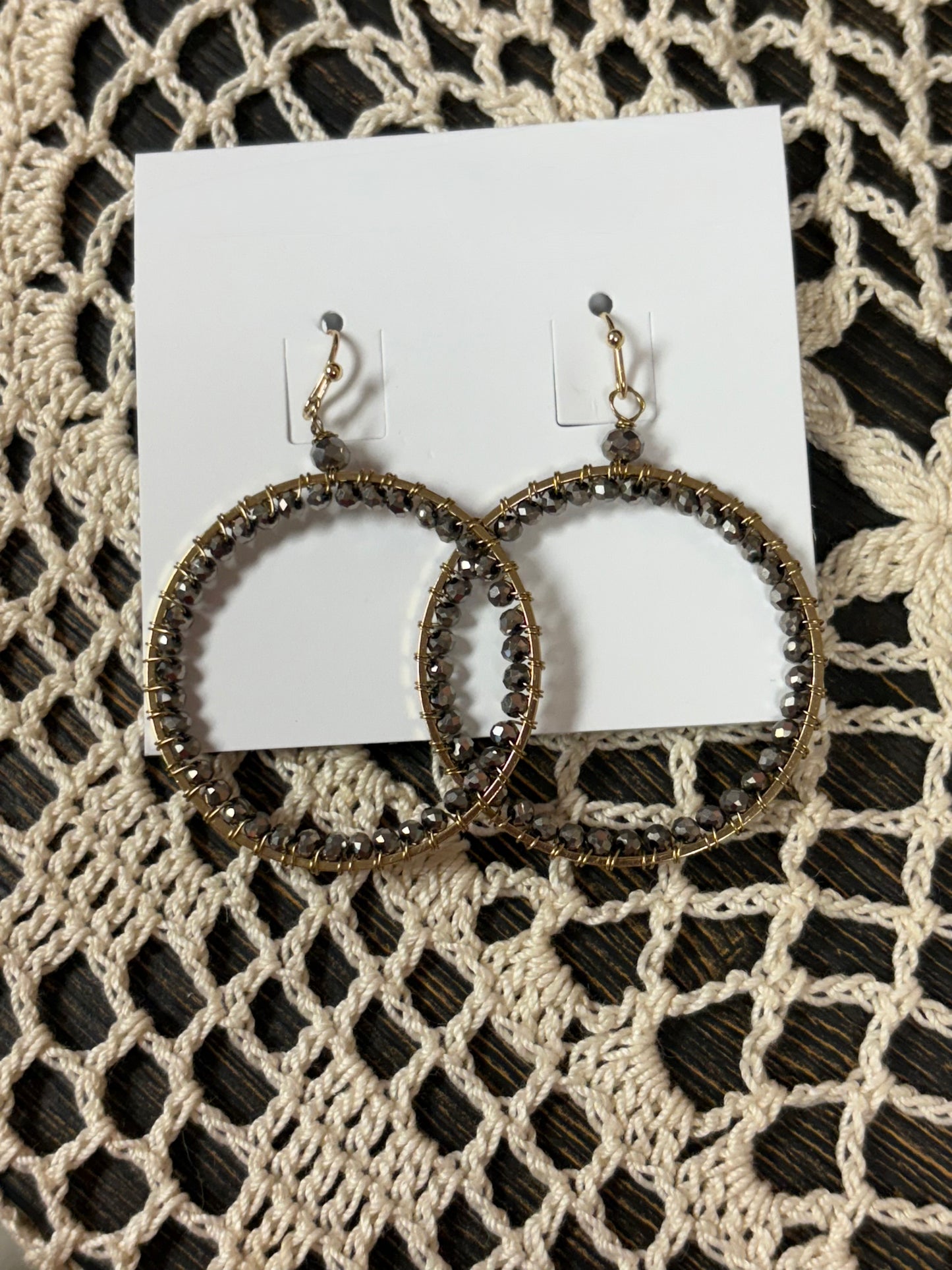 Tulla Hematite Earrings