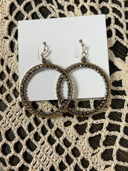 Tulla Hematite Earrings