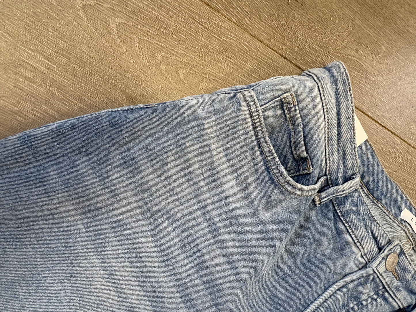 Tummy Control High Rise Ankle Wide Leg Jeans