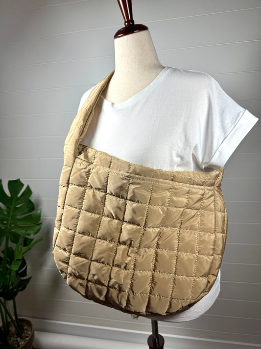 Isabelle Quilted Carryall Tote